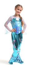 Carica l&#39;immagine nel visualizzatore di Gallery, Tante Tina Vestito da Sirena per Bambina - Costume con Gonna... - Ilgrandebazar