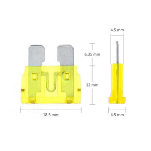 Rovtop 120pcs+1Clip (2A 3A 5A 7.5A 10A 15A 20A Lamellari Fusibili Colorati - Ilgrandebazar