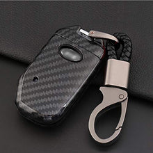 Carica l'immagine nel visualizzatore di Gallery, ontto 4 Pulsanti Guscio Cover Protettiva per Chiave Auto Kia A, Nero carbonio