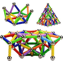 Carica l&#39;immagine nel visualizzatore di Gallery, Morkka Bastoncini magnetici, magnetici e Sfere 136PCS, 136PCS