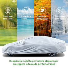 Carica l&#39;immagine nel visualizzatore di Gallery, Telo Copriauto LOETAD Impermeabile Antipolvere Anti UV Vento 470 x 180...