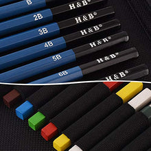 Carica l&#39;immagine nel visualizzatore di Gallery, WOMGF Set Matite Colorate Professionali da Disegno Colori Matita 53pcs