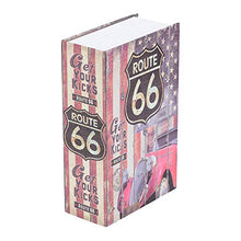 Carica l&#39;immagine nel visualizzatore di Gallery, Cassaforte a forma di libro con password lock, cassaforte portatile, Route 66 - Ilgrandebazar