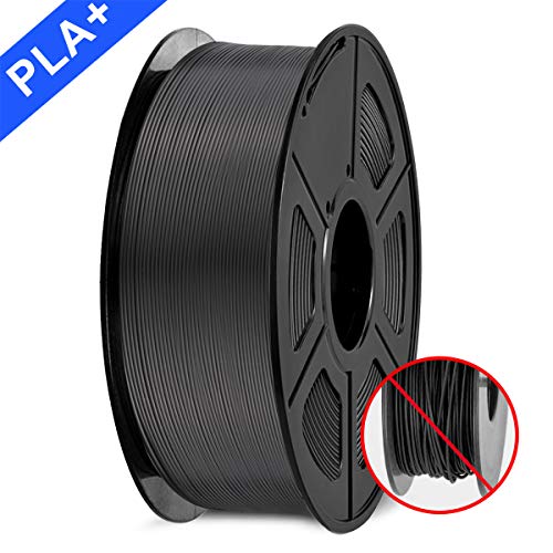 SUNLU Filamento della stampante PLA plus Filament 1.75mm, 3D Printer black - Ilgrandebazar