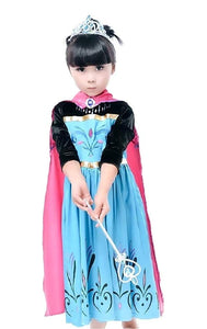 Costume Elsa Bambina Carnevale Vestito Principessa Dei Ghiacci Maniche In... - Ilgrandebazar