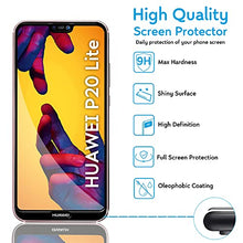 Carica l&#39;immagine nel visualizzatore di Gallery, N NEWTOP Pellicola 3D FULL Compatibile con Huawei P20 Lite, GLASS FILM 0.4mm 9H Vetro Temperato Protezione Completa Full Screen Totale Bordi Schermo Display Anti Urto (Nera, 2)