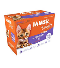 Carica l'immagine nel visualizzatore di Gallery, IAMS Delights - Cibo Umido per Gatti Cuccioli (1-12 Mesi), con 1,02 (12x85g)