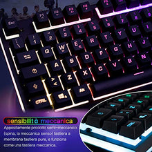 Carica l&#39;immagine nel visualizzatore di Gallery, EZONTEQ Tastiera Meccanica Gaming RGB PC, Semi-meccanica