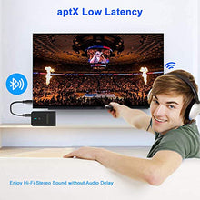 Carica l&#39;immagine nel visualizzatore di Gallery, Aigoss Bluetooth 5.0 Trasmettitore e Ricevitore 3.5mm AUX Adattatore...