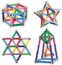 Carica l'immagine nel visualizzatore di Gallery, Veatree 160 Pezzi Puzzle Blocchi magnetici Giocattoli, Costruzione di Magnete Kit di Costruzione Giocattoli educativi per Bambini Che Giocano Gioco impilabile con Mattoni e Bastoncini magnetici 160pcs/Multicolore