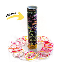 Carica l&#39;immagine nel visualizzatore di Gallery, Adelama Braccialetti Luminosi Fluorescenti Fluo per Feste Glowstick Party...