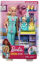 Carica l&#39;immagine nel visualizzatore di Gallery, Barbie- Carriere Playset Pediatra Bambola, 2 Neonati e Accessori Giocattolo... - Ilgrandebazar