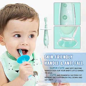 Spazzolini Neonati/Bambini, Eccomum Oral Care Set Igiene Spazzolino Silicone... - Ilgrandebazar