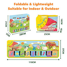 Carica l'immagine nel visualizzatore di Gallery, Lobyoh Tappeto Musicale per Bambini con 8 Animali, Piano Regalo di Compleanno, da Danza, Tappetino per Pianoforte, Giocattolo
