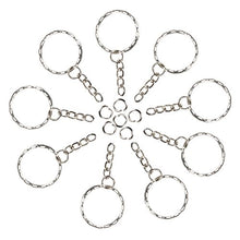 Carica l'immagine nel visualizzatore di Gallery, Foonii 100 pezzi Portachiavi Key chain portachiavi Lotto 25 mm cerchio 100pcs
