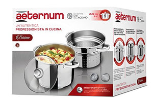 Aeternum Divina Pastarella Pentola per Pasta, Acciaio, Adatto all'Induzione,... - Ilgrandebazar