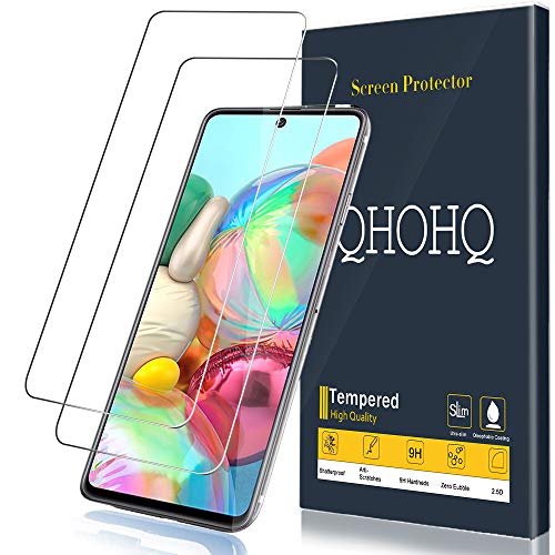 QHOHQ Compatibile Pellicola Protettiva per Samsung Galaxy A71,Samsung 2 Pezzi