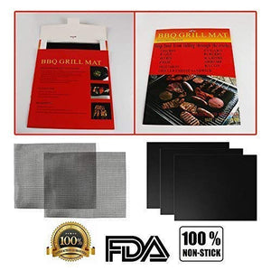 Hootracker BBQ Grill Mat Confezione di 5 tappetini antiaderenti... - Ilgrandebazar