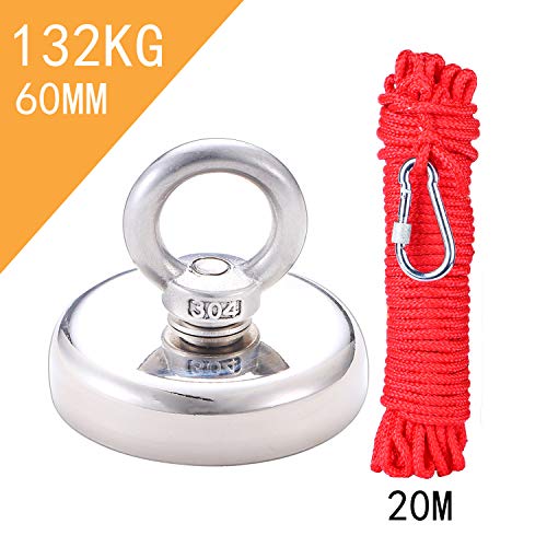 Yizhet Magnete al Neodimio, Forza di Trazione 150kg a Occhiello a... - Ilgrandebazar