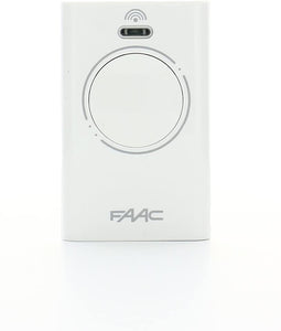 FAAC 787007 AUTOMAZIONE CANCELLO Telecomando XT2 433 SLH LR TRASMITTENTE 2 CANALI Bianca 433 MHz
