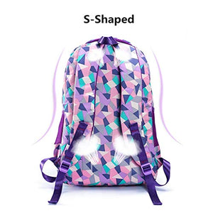 Zaino per ragazze,Zaino le scuole bambini Viola