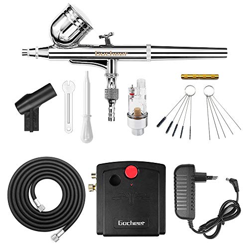 Gocheer 100-250V Professionale Gravity Aerografo Doppio Azione Multicolore - Ilgrandebazar