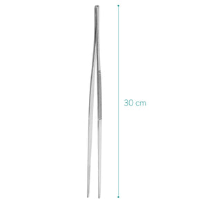 Navaris Pinze da Cucina in Acciaio Inox - 30 cm con Carta 30cm, Argento - Ilgrandebazar