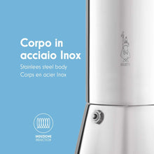 Carica l&#39;immagine nel visualizzatore di Gallery, Bialetti Venus Caffettiera in Acciaio Inox, Adatta all&#39;Induzione, 4 Cups, Inossidabile, Argento