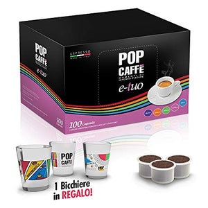 100 Capsule E-Tuo COMPATIBILI FIOR Fiore COOP E Lui Espresso Miscela 4...