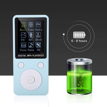 Carica l&#39;immagine nel visualizzatore di Gallery, Lettore Musicale Digitale, Schermo Portatile MP4 Supporto Lettore Musicale 32GB TF Card con Cuffia Lettore Musicale Stereo a Lungo Tempo di Attesa Lettore Digitale MP4(Blu)