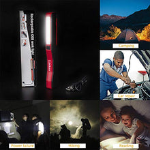 Carica l&#39;immagine nel visualizzatore di Gallery, Linkax Lampada da lavoro Ricaricabile Lampade di ispezione Torcia LED COB... - Ilgrandebazar