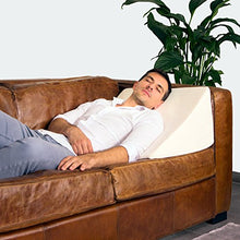 Carica l'immagine nel visualizzatore di Gallery, Purovi® Cuscino a Cuneo per letto e divano | Supporto lombare | Ideale per...