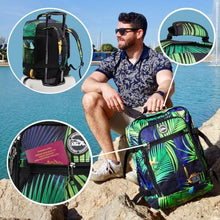 Carica l&#39;immagine nel visualizzatore di Gallery, Cabin Max Metz Zaino da Viaggio 40x20x25 ideale di viaggio, bagaglio a mano per zaino Ryanair 40x20x25 cm, perfetto come borsa per ogni avventura. (rPET Verde Bodo)