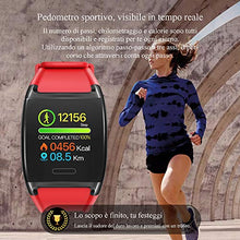 Carica l&#39;immagine nel visualizzatore di Gallery, HalfSun Fitness Tracker, Orologio Braccialetto Pressione nero