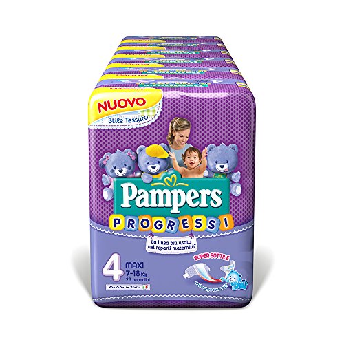 Pampers Progressi Maxi, 138 Pannolini, Taglia 4 (7-18 kg) 4 - Maxi - Ilgrandebazar