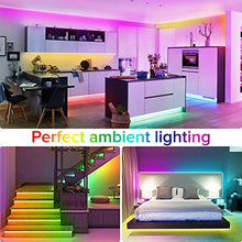 Carica l&#39;immagine nel visualizzatore di Gallery, Striscia Led, Luci Led camera da letto 10 Metri, Led Striscia con 40 Tasti Telecomando Controller Bluetooth, Luci Led rgb Funzione Musicale, Strisce led per Decorazioni Cucina Bar Festa