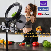 Carica l&#39;immagine nel visualizzatore di Gallery, Luce ad Anello LED, Morpilot LED Ring Light 10&quot; Dimmerabile con Supporto 3
