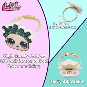 L.O.L. Surprise ! Anello da Bambina, Confezione 6 Anelli per Ragazze con... - Ilgrandebazar