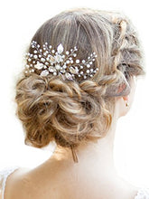 Carica l&#39;immagine nel visualizzatore di Gallery, Yean,pettini per capelli da matrimonio con perle e strass, sposa,... - Ilgrandebazar