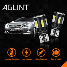 Carica l'immagine nel visualizzatore di Gallery, AGLINT T10 W5W LED CANBUS 194 168 Cuneo Tipo Auto Lampadina 10SMD 4 Pezzi