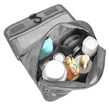 Carica l'immagine nel visualizzatore di Gallery, Beauty Case da Viaggio,Appeso Trousse Toilette,Multi-compartimenti Grey