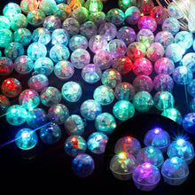 Carica l&#39;immagine nel visualizzatore di Gallery, 150Pcs Luci LED per Palloncini, Mini LED Rotonde Palloncini, Luci LED Lampeggianti per Feste, Decorazione per Lanterne, Compleanno, Matrimonio, Halloween, Natale (Colorato)