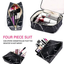 Carica l'immagine nel visualizzatore di Gallery, SunTop 4 Pezzi Borse da Toilette, make up borse viaggio, Beauty Case Nero