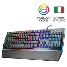 Carica l'immagine nel visualizzatore di Gallery, Trust GXT 860 Thura Tastiera Gaming Semi-meccanica LED, Piastra Superiore in...