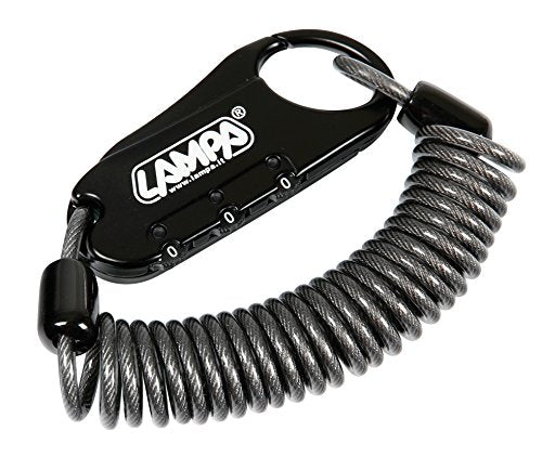 Lampa 90595 Raptor Lucchetto Antifurto con cavo a spirale - Ilgrandebazar