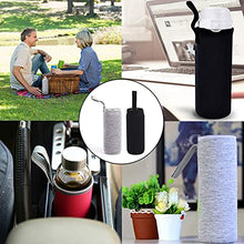 Carica l&#39;immagine nel visualizzatore di Gallery, 2 Pezzi Custodia In Neoprene Per Bottiglie Custodie per Bottiglie d&#39;acqua in Neoprene Copertura Della Bottiglia per Bottiglie da tè Teiera in Vetro Bottiglia d&#39;acqua e Bicchieri da tè Nero Grigio