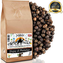 Carica l&#39;immagine nel visualizzatore di Gallery, Nabür - Pepe Nero di Malabar 200gr | intero dell&#39;India,...