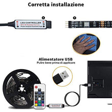 Carica l&#39;immagine nel visualizzatore di Gallery, Striscia LED RGB NeedIT, Retroilluminazione TV 2m Alimentata USB, Nastro...