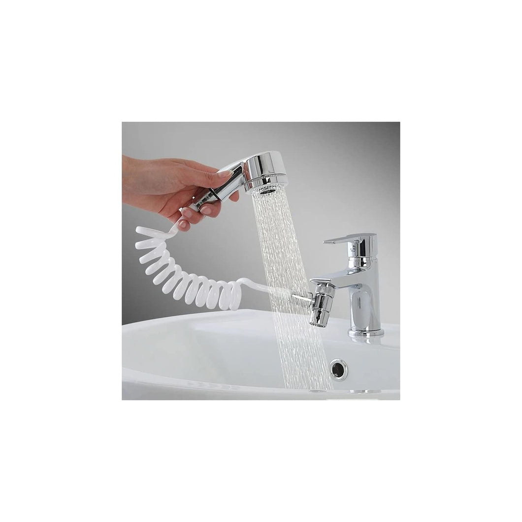 Doccino Easy Universale, Doccino Per Lavandino, Doccetta Per Doccia, Sifone Da Cucina, Facile Da Installare, Fissaggio Con Bioadesivo, Pratico E Compatto