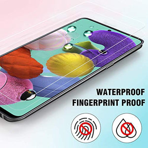 Ferilinso Vetro Temperato per Samsung Galaxy A51 Pellicola Vetro, [2 2 pcs